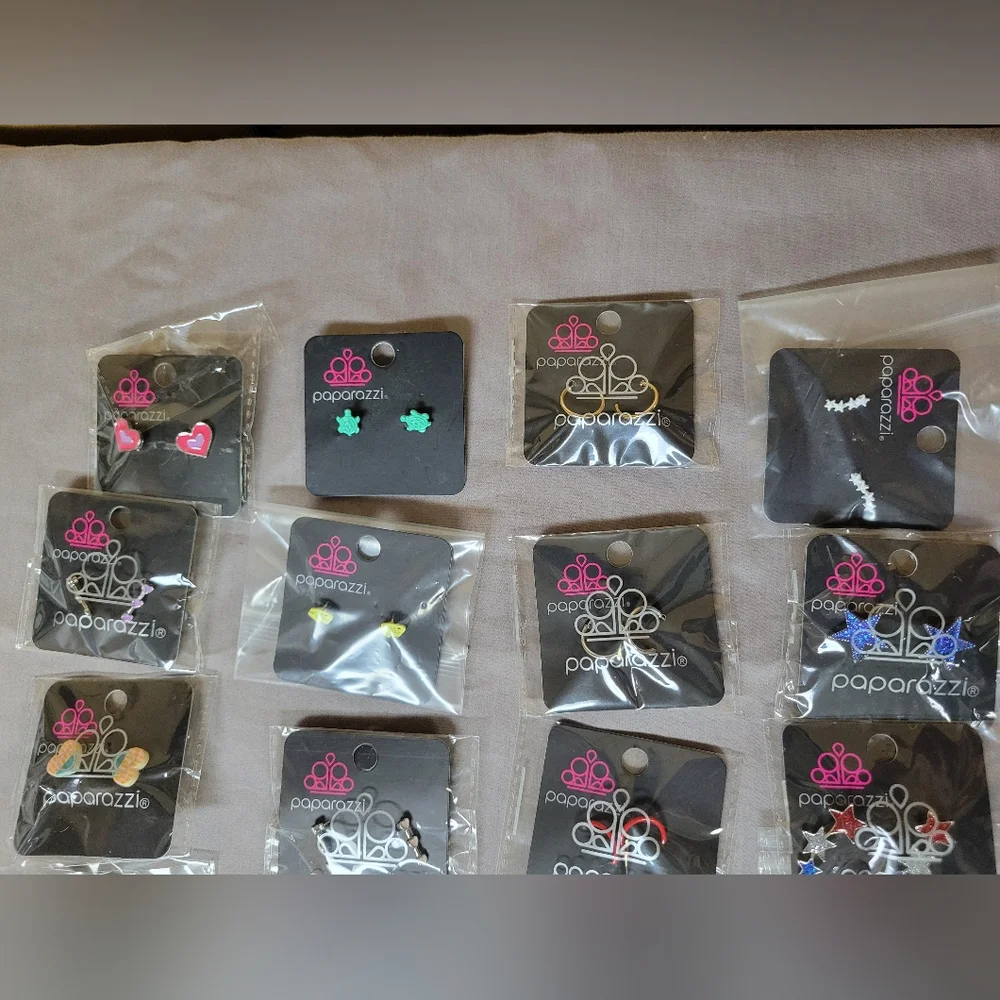 30 Pairs of Paparazzi Kids Post Back Earrings